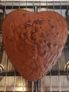 Cuore di S.Valentino al cioccolato e crema pasticcera