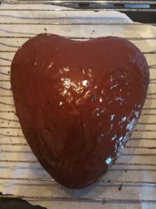 Cuore di S.Valentino al cioccolato e crema pasticcera
