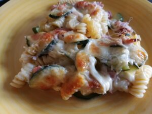  Fusilli al forno cotto zucchine e scamorza