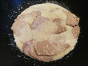 Lonza di maiale in crema di latte