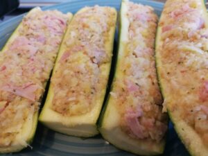 zucchine ripiene al forno