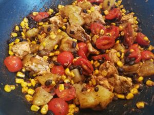 insalata di fagioli neri alla messicana
