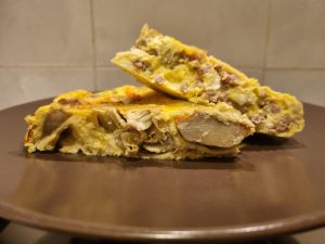 Frittata di salsiccia e carciofi